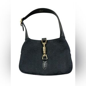 GUCCI x Tom Ford Era Vintage Black Jackie 1961 Gold Hardware Bag